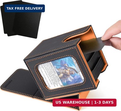 Venssu MTG Deck Box for Commander Display, Fits 100 Double Sleeved Cards, TCG Ca