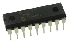 3pc MICROCHIP - PIC16F1847-I/P - 8 Bit MCU, Flash, PIC16 Family PIC16F18XX Ser