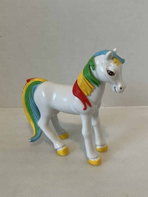 Vintage 1983 Hallmark Rainbow Brite Starlite Horse 4" PVC Figure