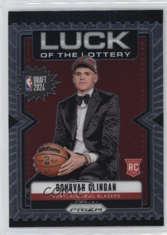 2024-25 Panini Prizm Luck of the Lottery Donovan Clingan #9 Rookie RC