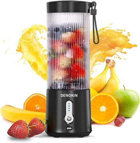 Portable Blender, Personal Size Blender for Smoothies and 16oz, Black