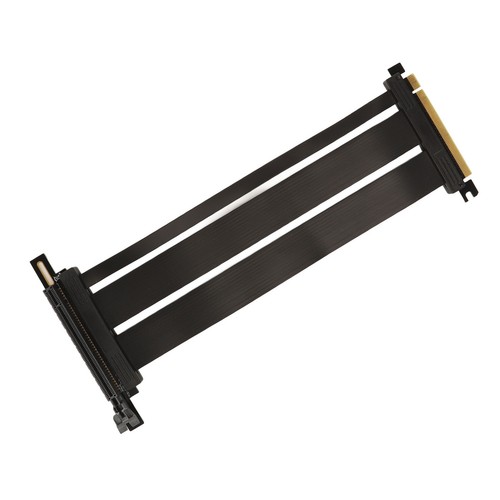 PCIE4.0 X16 Riser Cable High Speed 90° Double Row Graphics Card Extension Ca SAL - Afbeelding 7 van 22