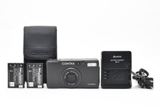 Top MINT w/Case Contax TVS Digital Titan Black 5.0MP Compact Camera From JAPAN