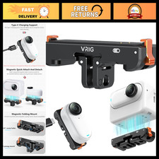 Magnetic Quick Release Mount for Insta360 GO3 GO3S - Aluminum Adapter with Charg