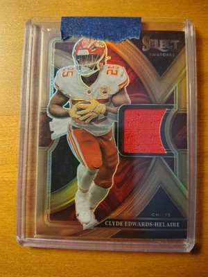 2022 Panini Select - Select Swatches Clyde Edwards-Helaire #SS-22 Copper /49