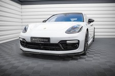 Maxton Design Frontlippe passend für Porsche Panamera GTS 971 schwarz Hochglanz