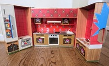 Vintage Fuchs German Tin Cardboard Toy Kitchen Dollhouse Meine Traum Kuche