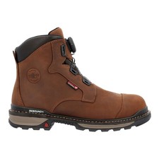 Rocky Rams Horn Boa 6 Inch Waterproof Composite Toe Work Mens Brown RKK0390
