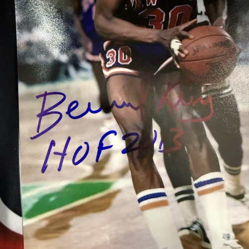 Bernard King Autographed New York Knicks 8x10 Beckett COA SIGNED AUTO HOF 13 - Picture 2 of 3