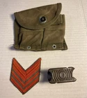 LOT MILITARY STUFF WW2 ITALIAN  GRADE FIRST AVIER,U.S. ARMY CANVAS MAGAZINE#AC