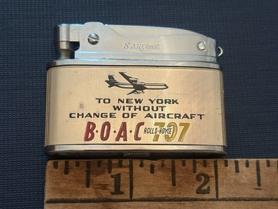 1960 BOAC Rolls-Royce 707 Sarome Lighter UNFIRED Jet Age Airline First Class 