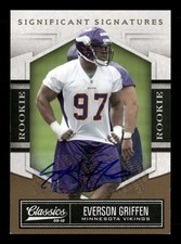 2010 Panini Classics Everson Griffen Significant Gold Rookie Auto /499 TV2176