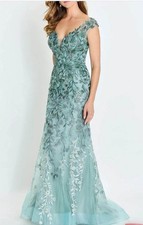 Mother of the Bride/Groom Gown Dress Montage by Mon Cheri Sage Green M522