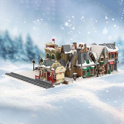 Lot De 526 Pièces ZITIANYOUBUILD - Gare Modulaire Hiver, Jouets De Construction 10+