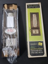 Vtg Springfield Aspen Indoor Outdoor Thermometer & Wind Chill Meter