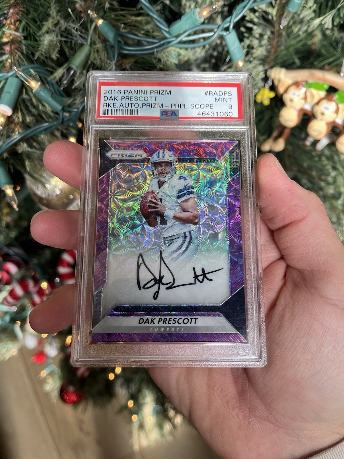 2016 Panini Prizm - Rookie Autograph Dak Prescott Purple Scope Prizm /99