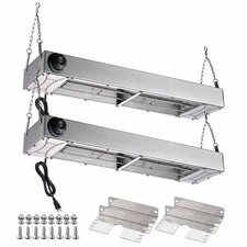 WeChef Electric Strip Heater 2 Pack 24" 900W Commercial Heating Lamp Warmer