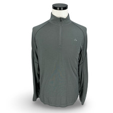 Paradox 1/4 Zip Mens Medium Gray Merino Blend Long Sleeve Base Layer Dri Release