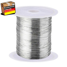 Edelstahldraht 0,5mm 100m Schmuck Basteln Flexibel Rostfrei Heimwerken