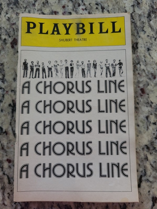 Broadway Playbill A Chorus Line Shubert Theatre May 1978