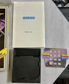 Star Trek SOS Colecovision Complete In Box with Manual &1 INSERT Tested /Cleaned
