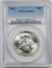 1962 50C PCGS MS 65 Franklin Half Dollar
