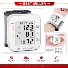 Wrist Blood Pressure Monitor MMIZOO LCD Automatic Memory Carrying Case