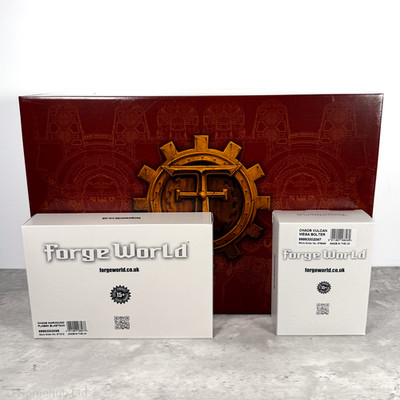 Forge World Chaos Warhound Scout Titan + Chaos Plasma Blastgun + Chaos Mega Bolt