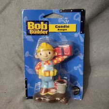 Vintage Wilton Bob the Builder Birthday Cake Candle 2002 New Old Stock