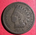 1909 US Indian Head Cent! Good! Last Year Issue! Lower Mintage Old US Coin
