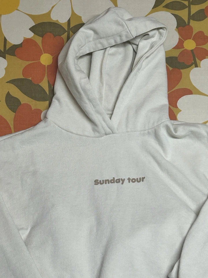 Zara Girls Sweatshirt and Pants Set Sunday Tour Comfy Soft Cream sz 11/12 - Image 3 of 4