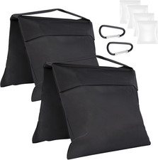 2 Pack Sand Bags, Black Sand Bags for Weight, Heavy Duty Sandbags for Umbrella B