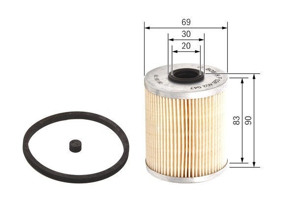 NEU - Bosch F026402047 Kraftstofffilter Passend FüR Nissan Opel Renault-image