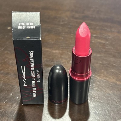 MAC Viva Glam MILEY CYRUS Lipstick (Hot Pink) Amplified  NIB Limited Edition NEW