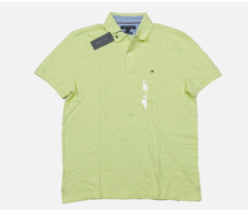 Tommy Hilfiger Men's Yellow Custom Fit Short Sleeve Polo Size Small