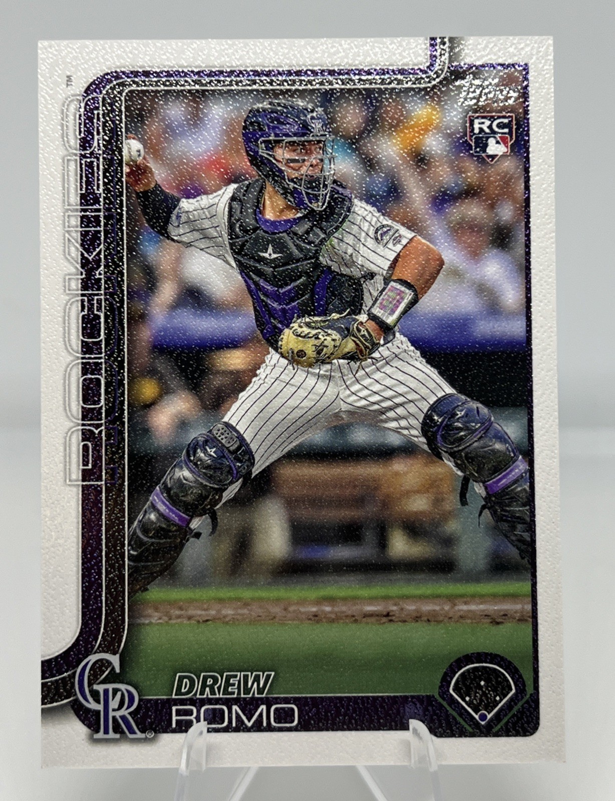 DREW ROMO RC CANVAS /50 2025 Topps Series 1 #296 #8/50 SSP RARE ROCKIES ROOKIE