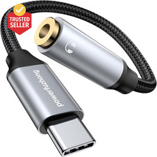 USB Type C to 3.5Mm Female Headphone Jack Adapter, USB C to Aux Audio Dongle Cab