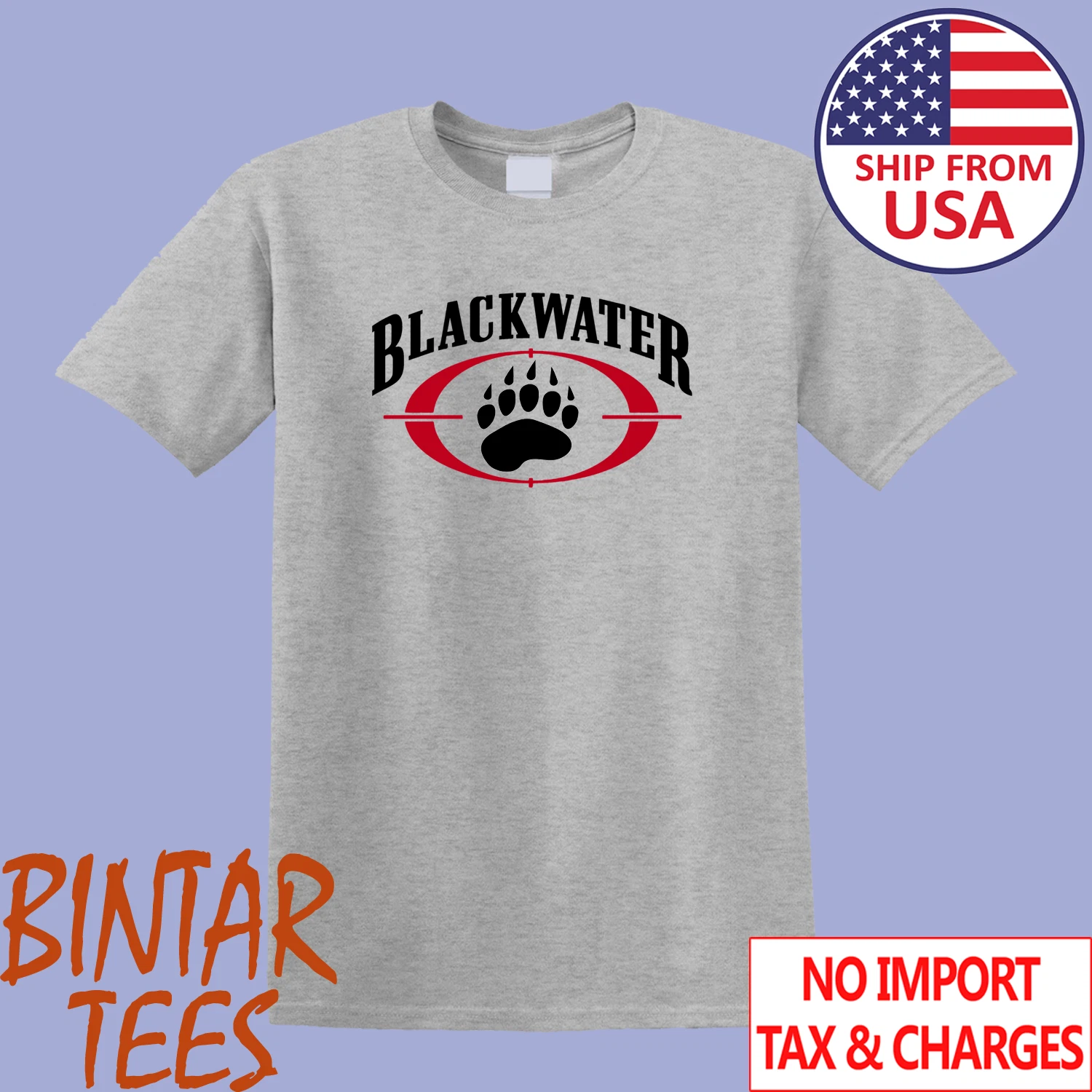 Blackwater Men's Grey Size S to 5XL