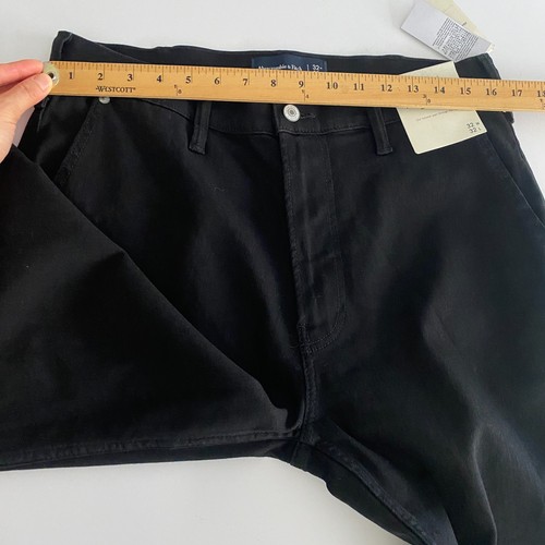 Abercrombie & Fitch Baggy Jeans Mens 32x32 Black Denim Loose Carpenter Pants Y2K - Picture 9 of 10