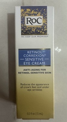 RoC Retinol Correxion Eye Cream Anti-Aging Retinol-Sensitive Skin .5 Oz/15ml NIB