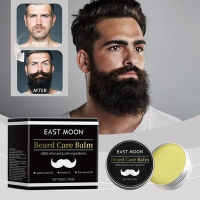 Beard Balm with Argan & Shea Butter - Conditioning, Softening, for Dry Beard