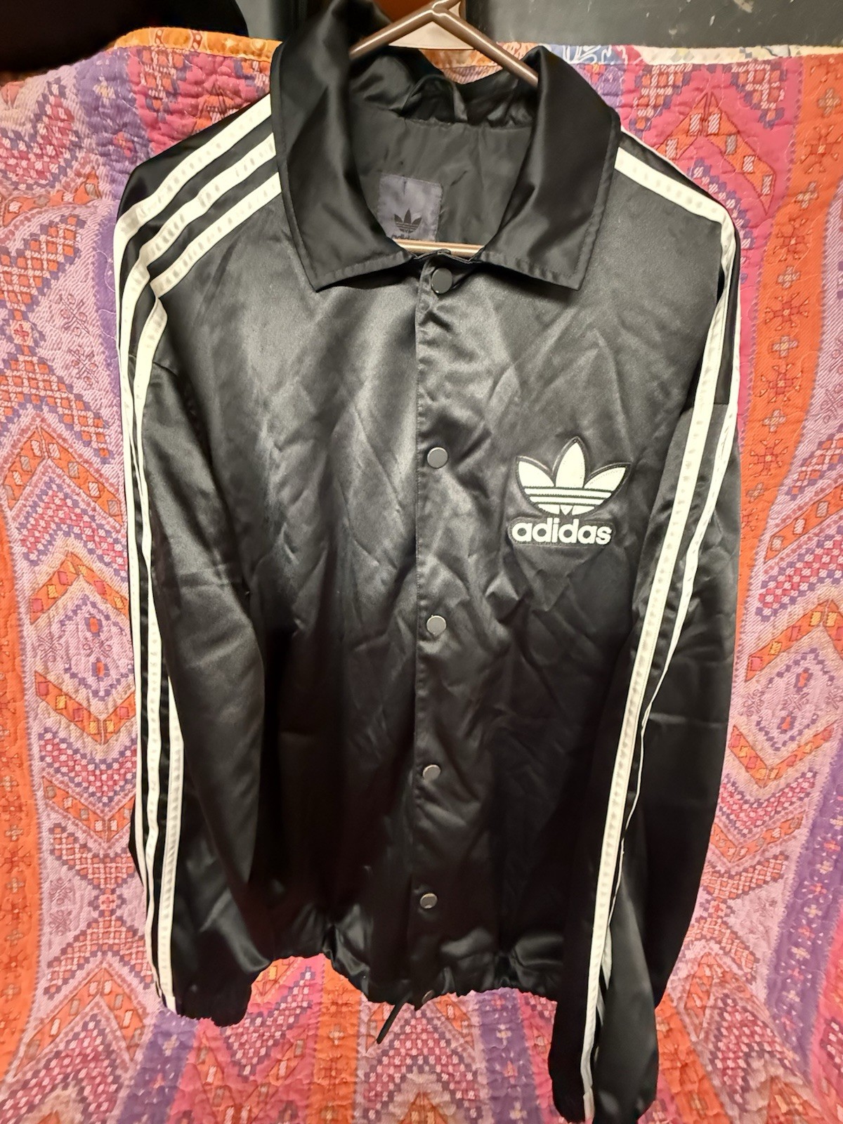 Rare adidas originals satin  Nylon Jacket Large