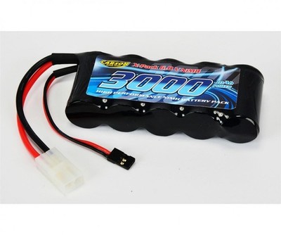 Empfänger Akku Pack 6Volt JR und Tam 3000mAh Sub-C 500608143 Carson