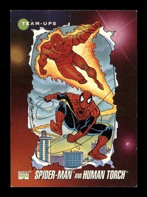 71 Spider-Man and Human Torch Team-Ups Impel Marvel 1992 Trading Card CCG