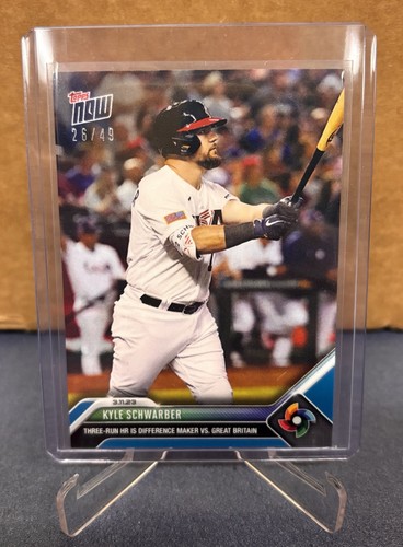2023 Topps Now WBC-24 Kyle Schwarber