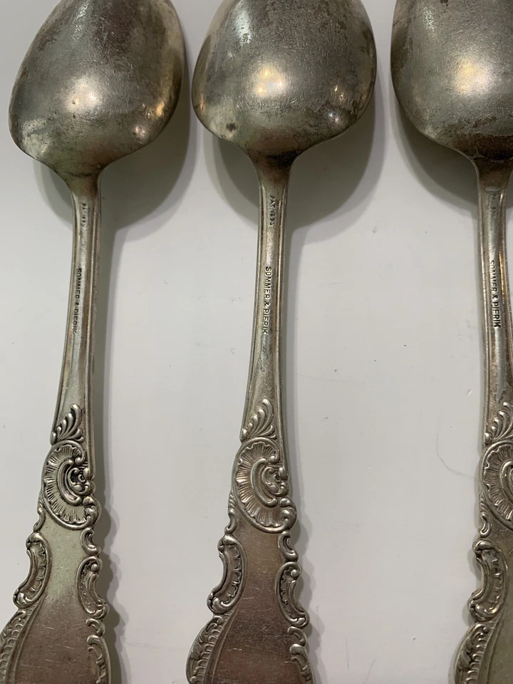 Sommer & Pierik and Rogers & Hamilton Silverplate Spoons Monogramed - Image 4 of 4
