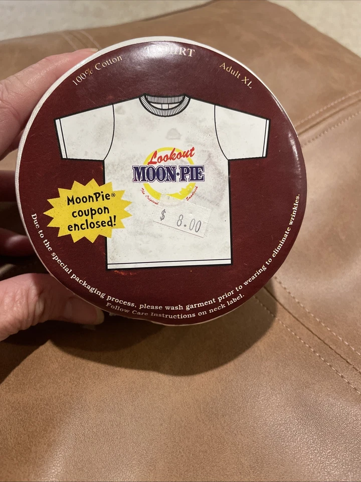 Vintage Moon Pie Logo Shirt Mens Size XL Promo Tee Short Sleeve White Size XL - Image 2 of 3