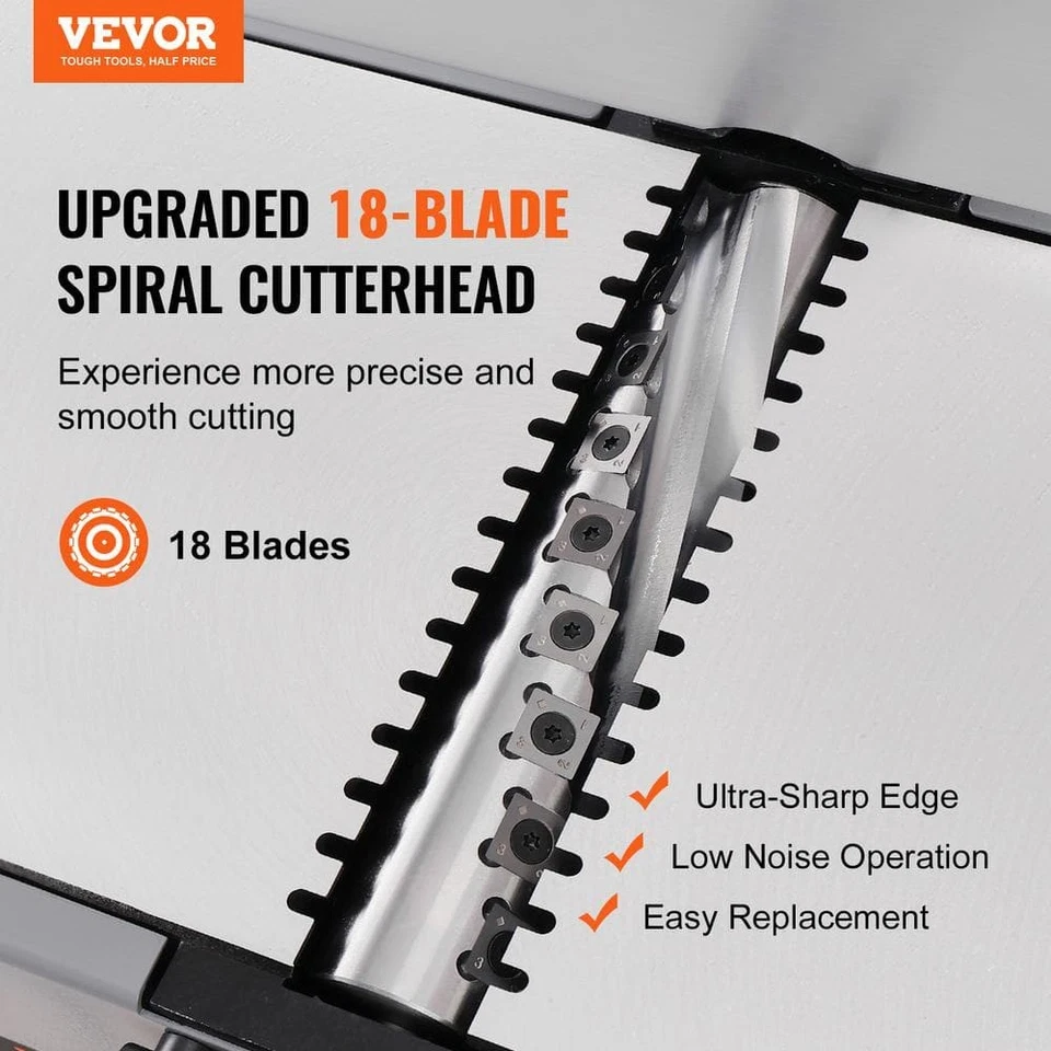 Montadora de sobremesa espiral 8 in 2 HP 10000 RPM ensambladora de madera de sobremesa espira de 18 hojas Foto 2 de 4