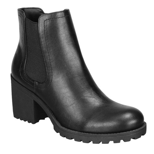 Kihutor Women's Chelsea Boots - Platform Ankle Boots With Chunky Heel, Elastic Sides & Lug Sole - View #3