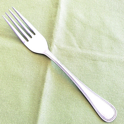 Dinner Fork Regal Coventry Pattern Ekco Eterna Stainless Beaded Edge 7 3/8''